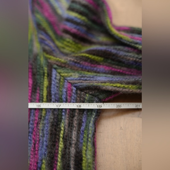 Vintage Habitat Jacket Striped Boho Artsy Cottagecore Grannycore - Picture 6 of 9